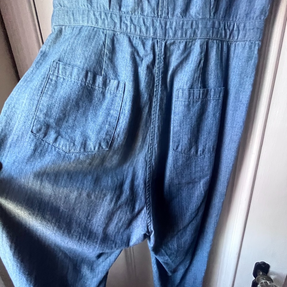 Steven Alan Sleeveless Denim Jumpsuit Size S - Picture 8 of 16